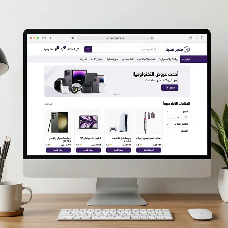 متجر تقنية – تصميم بناء تك