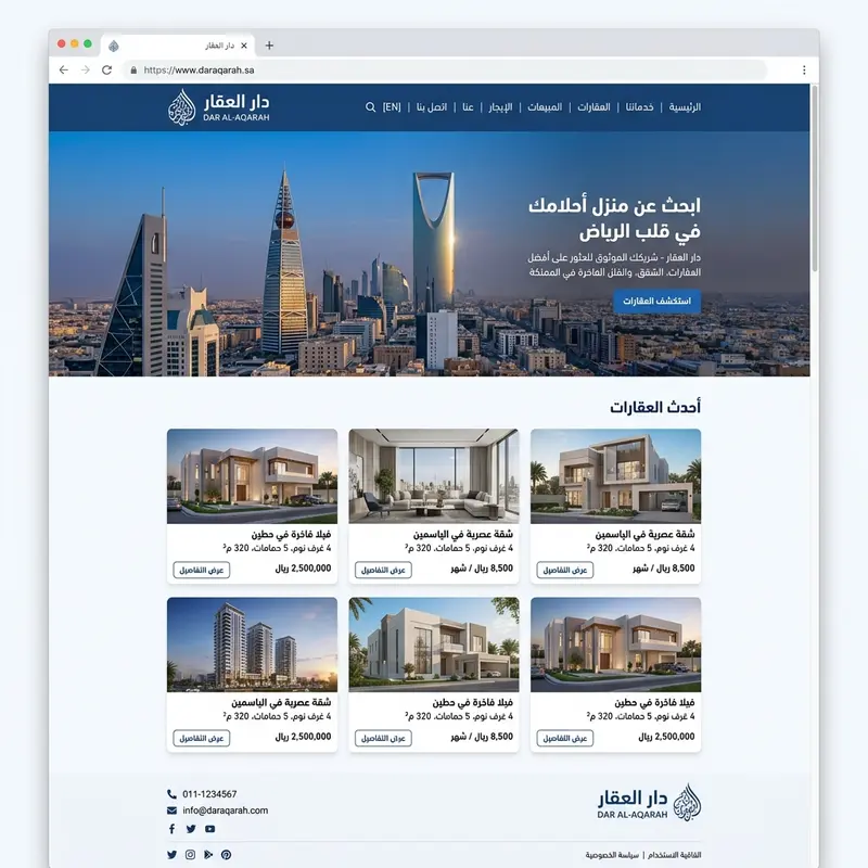 دار العقار – تصميم بناء تك